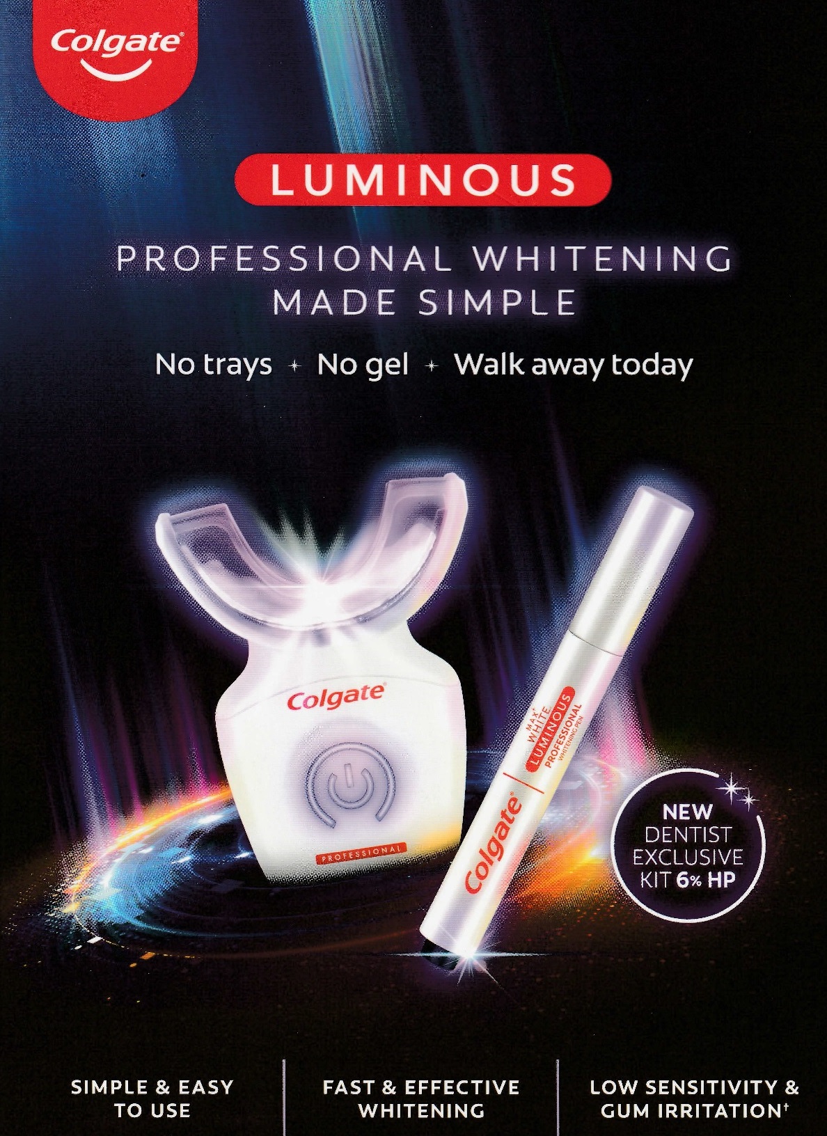 colgate luminous front